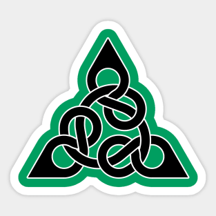 Figure Eight Endless Knot Triangle Sticker